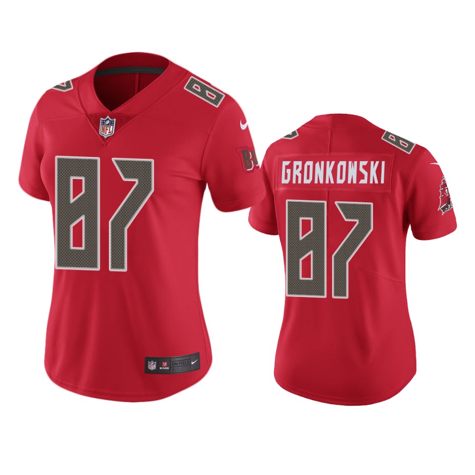 Tampa Bay Buccaneers WOMEN Nike NFL Color Rush Limited 17 Rob Gronkowski Red Jersey